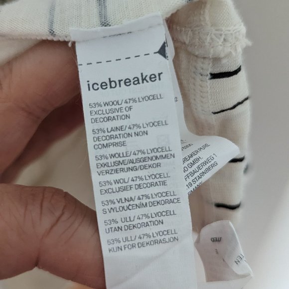 NWOT Icebreaker Nomi Racerback Tank Top Line Print Size M - Picture 8 of 8